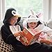 Emolly Fashion Kids Animal Penguin Pajama Onesie - Soft and Comfortable with Pockets (10, Blk)