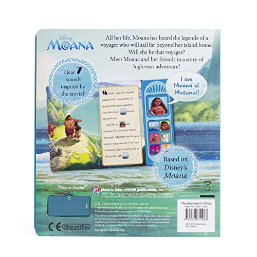 Disney Moana - I Am Moana Little Sound Book - PI Kids (Play-A-Song) - //medicalbooks.filipinodoctors.org