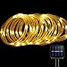 LE® 23ft LED Solar Rope Lights, Waterproof, 50 LEDs, 1.2 V, Warm White, Portable, with Light Sensor, Outdoor Rope Lights, Ideal for Christmas, Wedding, Party
