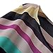 VOBAGA Women's Short Bat Sleeve Striped Hit Colors Chiffon T Shirt Tops Blouse XXXL