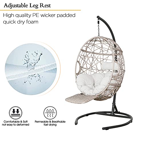 Patio Tree Outdoor Hanging Swing Basket Chair with Stand Pricepulse