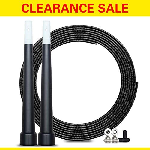CLEARANCE SALE!!! Good Jump Rope - Skipping Ropes for Workout and Speed Skip Training - Speed - Fully Adjustable to Fit Men, Women and Children