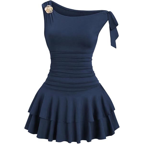 21st birthday dresses for women Elea Asymmetrical Mini Dress in Peach – Cattivo main image 1