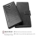 AMOVO Case for Galaxy Note 9 [2 in 1] Samsung Galaxy Note 9 Wallet Case [Detachable Folio] [Vegan Leather] [Wrist Strap] [Card Slot] [Kickstand] Note 9 Flip Case with Gift Box Package (Note 9, Black)