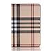 AirChichi Case for iPad 9.7 Inch Grid Check Lightweight Flip Folio Stand Premium Leather Card Slots Money Pocket Auto Sleep/Wake Protective Plaid Cover (9.7-inch Khaki)