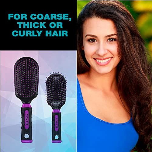 Conair Salon Results Hairbrush Set, Wire Bristles and Cushion Base
