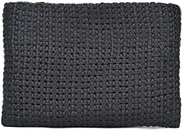 Waterlily Los Angeles | Women's Leather Ibiza Clutch - Black