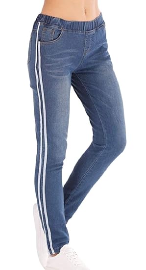 amazon elastic waist jeans