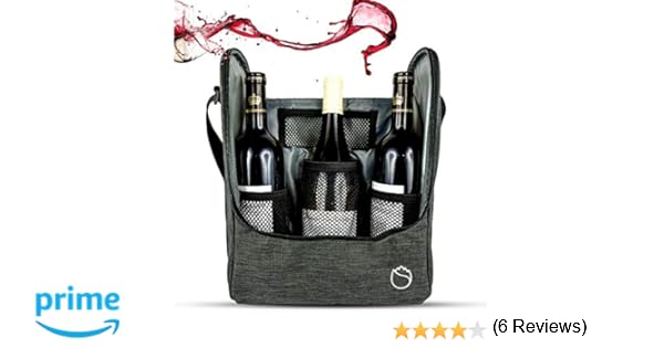 La Bolsa de Asas de Freshore, aislada de Big Wine Travel Bottle 3 ...