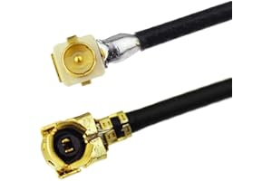 Superbat Female to Male Pigtail Cable 1.13MM Low-Loss Extension Cable for Bluetooth Antenna WiFi & WiMax Network Card 5pcs