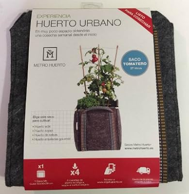 Experiencia Huerto Urbano Saco Tomatero + Plantas ECO: Amazon.es ...