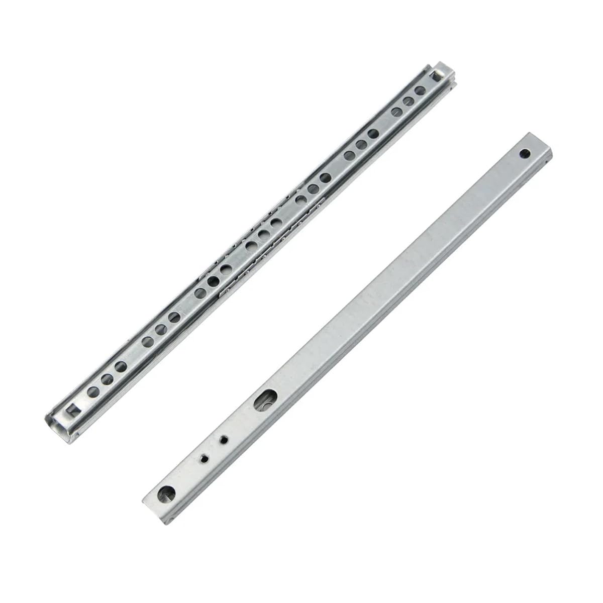 MOCNT 1 Pair (2 Piece) Heavy Duty 17mm Drawer Runners 374mm Drawer Rail Runners Ball Bearing Steel Drawer Slides Cabinet Sliding Full Extension Kitchen Desk Rail Runners