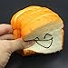 Trasfit 3.2” Jumbo Slow Rising Squishy Charms Toy Bread Cellphone Holder Card Holder Hand Pillow Toy Stress Relief Toy