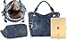 Diophy Soft PU Leather Tote Accented with Studded Décor and Zippered Pocket on Both Side Womens Purse Handbag OB-3728