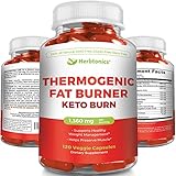 Thermogenic Fat Burner Weight Loss Supplement for Men and Woman l 120 Veggie Pills- Endurance and Strength with Garcinia Cambogia, Green Coffee Bean Extract, Forskohlii for Extreme fatloss! Keto Diet