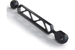 SKYSHARK 8" Aluminum Alloy Underwater Extension Arm,1" Ball to YS Head Adapter,Diving Flashlight Arm Mount Connector Underwater CNC Arm System for Strobe,Video Light,Diving Camera Tray