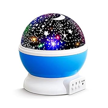 Amazon.com : Starry Night Light with Rotating Moon Stars Projector for