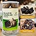 Vinsulla Black Garlic 400 g Whole Black Garlic Aged for Full 90 Days Black Garlic Jar 0.88 Pounds Healthy Snack Ready to Eat or Sauce