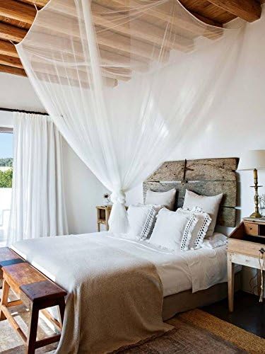 Apex72 Extra Large King Size Indoor &amp; Outdoor Rectangular Mosquito Net Canopy - Includes Free Carry Bag, Hanging Kit (Rectangular, for Twin, Full, Queen, &amp; King Beds)