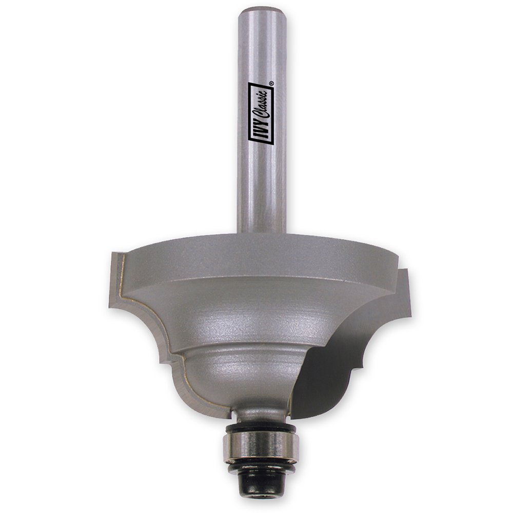 IVY Classic 10894 3/16-Inch Radius Classical Roman Ogee Carbide Router Bit with Ball Bearing, 1/4-Inch Shank, 1/Pouch