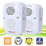 [2018 UPGRADED] Ultrasonic Pest Repeller- Electronic Pest Control Plug In -Mosquito Repellent&Mouse Repellent-Repels Mice, Bed Bugs, Spiders, Insect, Roaches, Ants, Fleas, Human & Pet Friendly(2Packs)