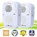 [2018 UPGRADED] Ultrasonic Pest Repeller- Electronic Pest Control Plug In -Mosquito Repellent&Mouse Repellent-Repels Mice, Bed Bugs, Spiders, Insect, Roaches, Ants, Fleas, Human & Pet Friendly(2Packs)