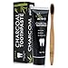 Activ-8 Activated Charcoal Toothpaste (100g) and Bamboo Toothbrush Kit Teeth whitening, Eliminates bad breath, Prevents tooth decay, Removes smoke stains and coffee stains