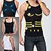 Mens Slimming Body Shaper Undershirt Vest Shirt Abs Abdomen Shaperware (S- XXL) (M/Black)