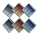 Mens Luxury 100% Cotton Handkerchiefs Plaid 6PCS
