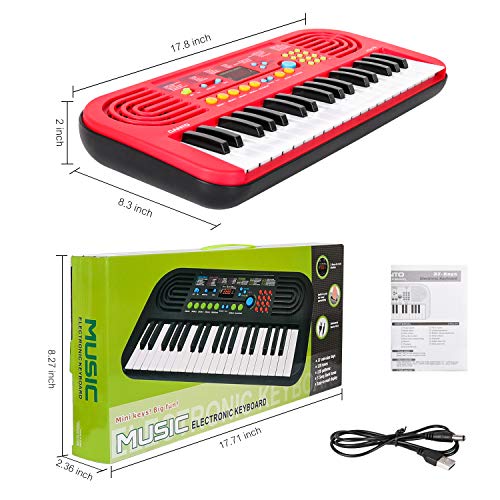 M SANMERSEN Kids Piano Keyboard, Musical Keyboard for Kids Music Pianos