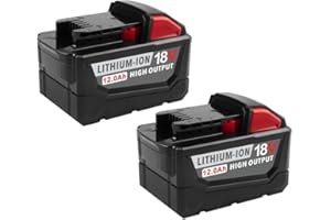 Milwaukee 12000mAh Replacement Battery Compatible with M18 Battery 48-11-1880 48-11-1850 48-11-1860 and 18V Cordless Power To