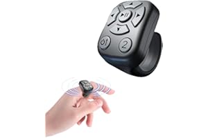 Tiktok Remote Control Ring Finger Scroller,Fingertip Wireless Bluetooth Air Mouse Wearable Page Turner,Short Video Music Came