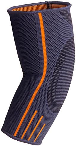 Compression Elbow Sleeve Support Brace for Best Performance in Sport, Workout, Tennis, Powerlifting, Tendonitis Prevention, Joint Pain and Arthritis Relief Recovery | Wear Anywhere | Single Wrap - L