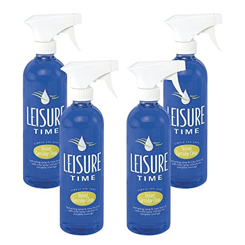 Leisure Time S-04 Instant Cartridge Cleaner for Spas and Hot Tubs, 1-Pint, 4-Pack