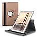 kwmobile Rotating Case Compatible with Asus ZenPad 10 (Z300) - Case PU Leather Tablet Cover with Stand - Rose Gold