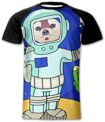 Otter Space Men's Short Sleeve Print Raglan Tee