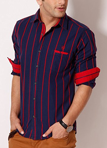 Red and blue striped shirt Clearance