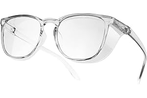 Anti-Fog Glasses Safety Goggles with Clear Lenses, Blue Light Blocking Glasses for Men Women,UV Protection Protective Eyewear