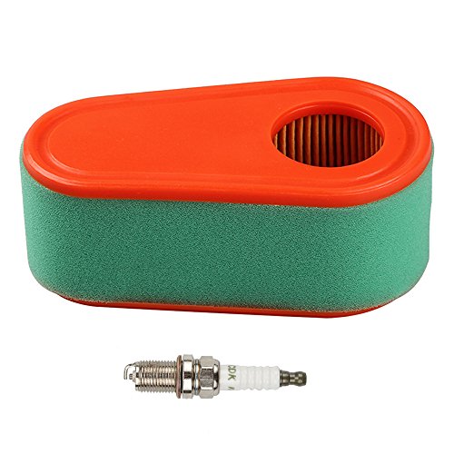 Harbot MIU12718 Air Filter with Pre-Cleaner Spark Plug for John Deere JS63 JS63C JS63V JS63VC JS35 JS46 JM46 JS48 MowMentum Walk-Behind Mower