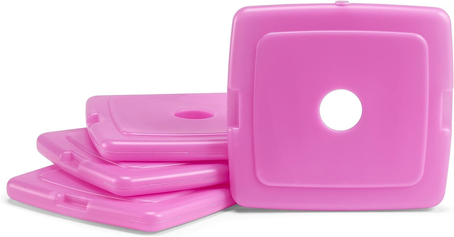 Cool Coolers by Fit + Fresh, Reusable & Long-Lasting Slim Ice Packs, Cold Packs for Lunch Boxes, Ice Packs for Lunch Bags