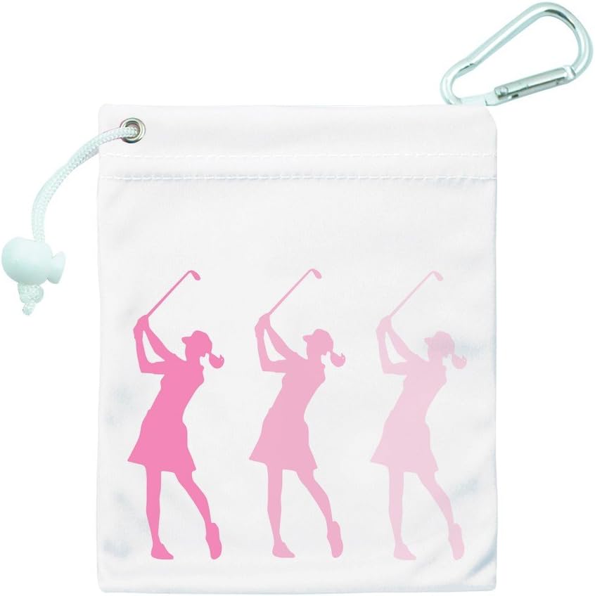 Golf Tee and Accessory Bag. Pink Lady Golfer.