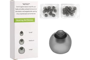 AUDISAISI Phonak Hearing Aid Domes,20 pcs Phonak Vented 4.0 Hearing Aid Domes Phonak Hearing aid Accessories Hearing Aids Domes for Phonak Audeo Marvel Paradise Lumity Accessory Medium Size(0.35inch=9mm)