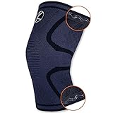 Compression Knee Sleeve Non-Slip Support Black 6XL