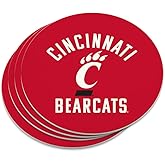 University of Cincinnati Bearcats Logo Novelty Coaster Set