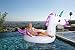 Flossy Floats Unicorn Pool Float Giant Luxury Inflatable Emoji for Kids and Adults, Thick Vinyl and Fade Resistant Dye, FastFill Valves, Unicorns Deserve a Face, Over 8.7 Feet Long, Patch Kit Included