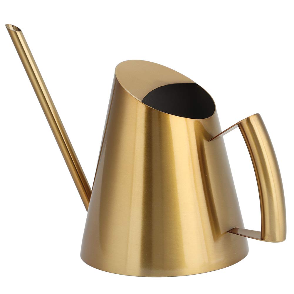CHICIRIS Garden Watering Can - Stainless Steel Watering Can Sprinkle Pot Long Mouth Garden Flowers Plants Flower Tool for Indoor Outdoor Use(400ml)