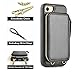 ZVE Case for iPhone SE 3rd/SE 2nd/iPhone 7/iPhone 8, 4.7 inch, Wallet Case with Crossbody Strap Credit Card Holder Zipper Purse Wrist Strap Cover for iPhone 8/7/SE 2020/SE 2022,4.7 inch -Black