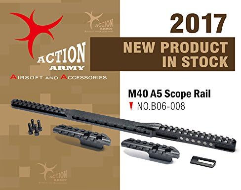Action Army M40A5 Aluminum CNC Scope Rail for Tokyo Marui M40A5 (Made in Taiwan)