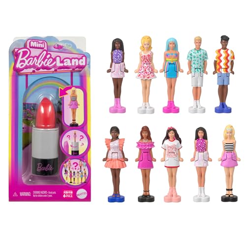バービー(Barbie) ミニバービーランド ファッショニスタ アソート(リップスティック)マイクロドール10体 BOX販売 きせかえ人形・ハウス 大人買い 6歳から マルチ 986Aset-HYF19
