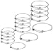 Satinior 15 Pieces Wire Blank Bracelet Expandable Blank Bangle Adjustable Wire Bracelet for DIY Jewelry Making, 2 Inch, 2.4 Inch, 2.6 Inch